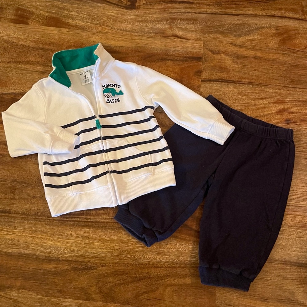 Carter’s Jacket and Pants Outfit - 9 Months - Picture 1 of 2